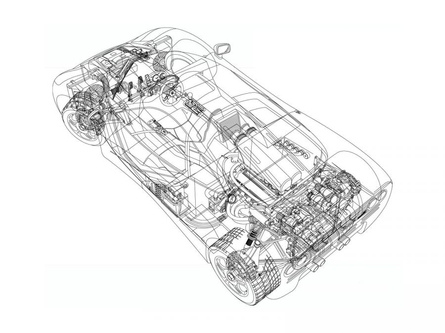 Схема McLaren F1 1993 года  (фото 21 из 76)